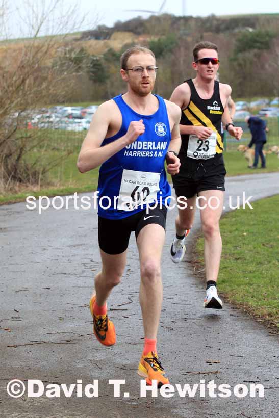 Senior Men and Veterans (Over 40s), 2023 NECAA Royal Signals Relays, Hetton le Hole, County Durham. Photo: David T. Hewitson/Sports for All Pics